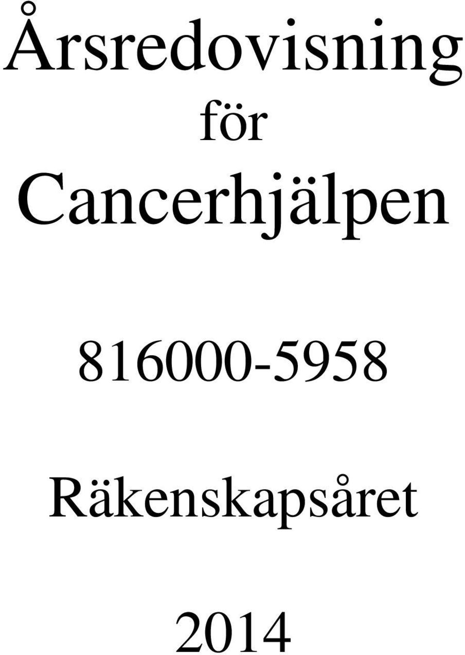 Cancerhjälpen