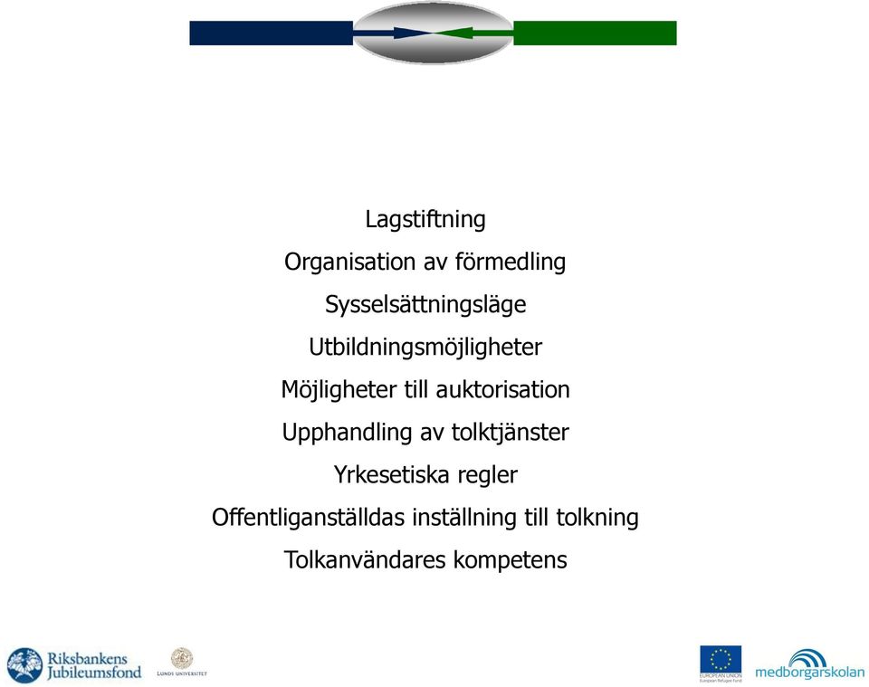 till auktorisation Upphandling av tolktjänster