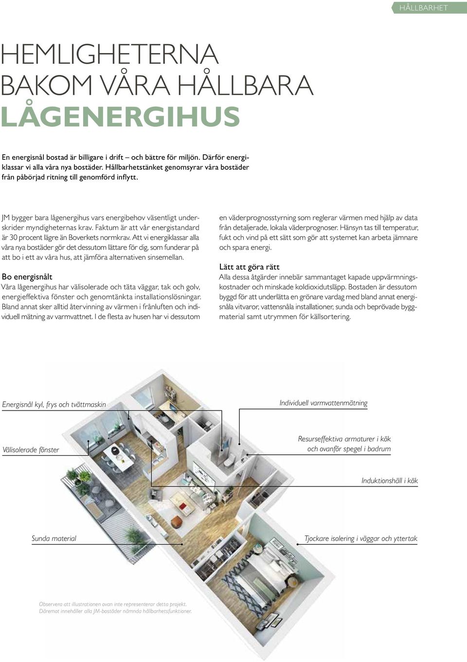 Faktum är att vår energistandard är 30 procent lägre än Boverkets normkrav.