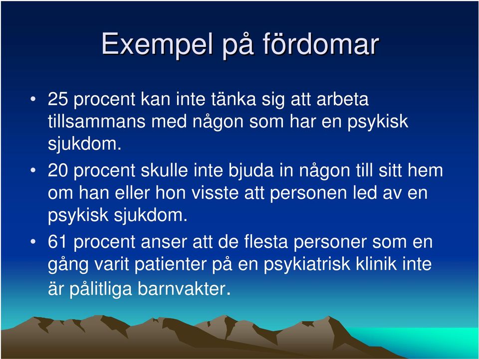 20 procent skulle inte bjuda in någon till sitt hem om han eller hon visste att