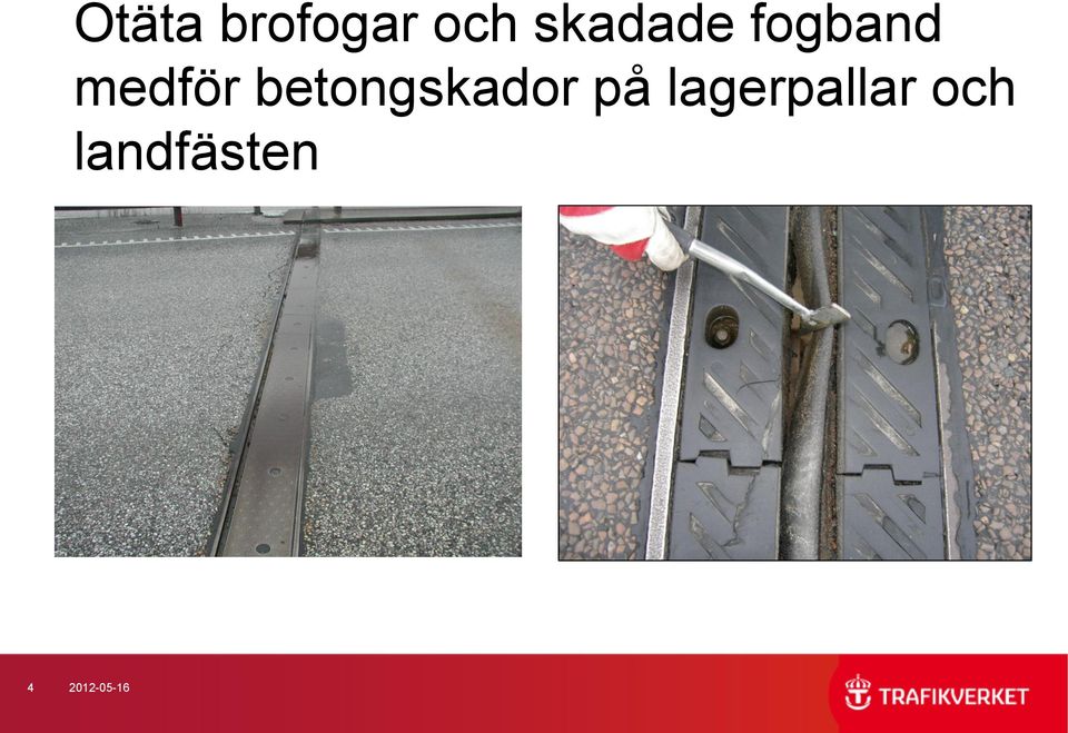 betongskador på