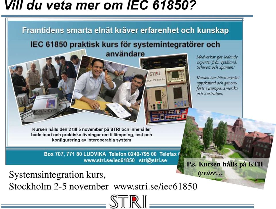 Systemsintegration kurs, tyvärr