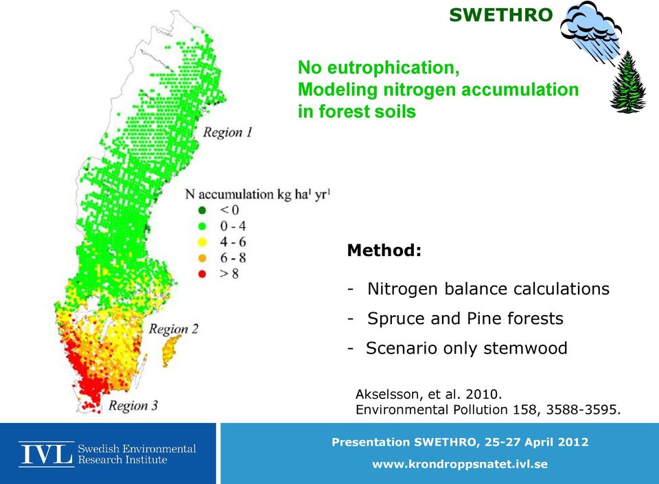 calculations - Spruce and Pine forests - Scenario only