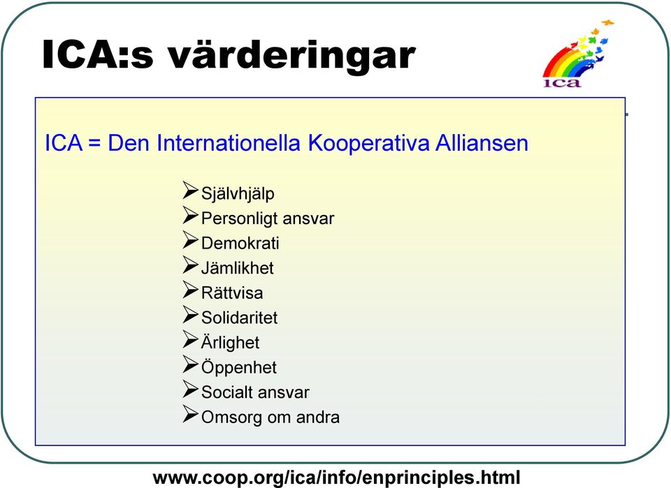 Jämlikhet Rättvisa Solidaritet Ärlighet Öppenhet