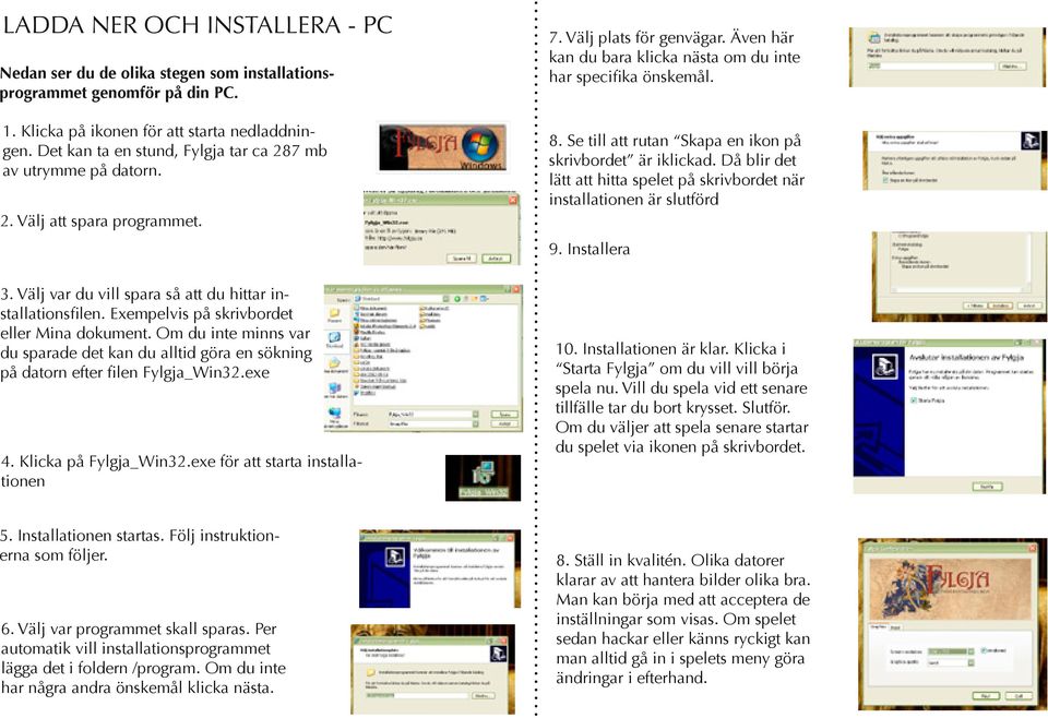 INSTALLERA OCH SPELA FYLGJA - EN GUIDE - PDF Free Download