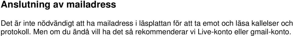kallelser och protokoll.