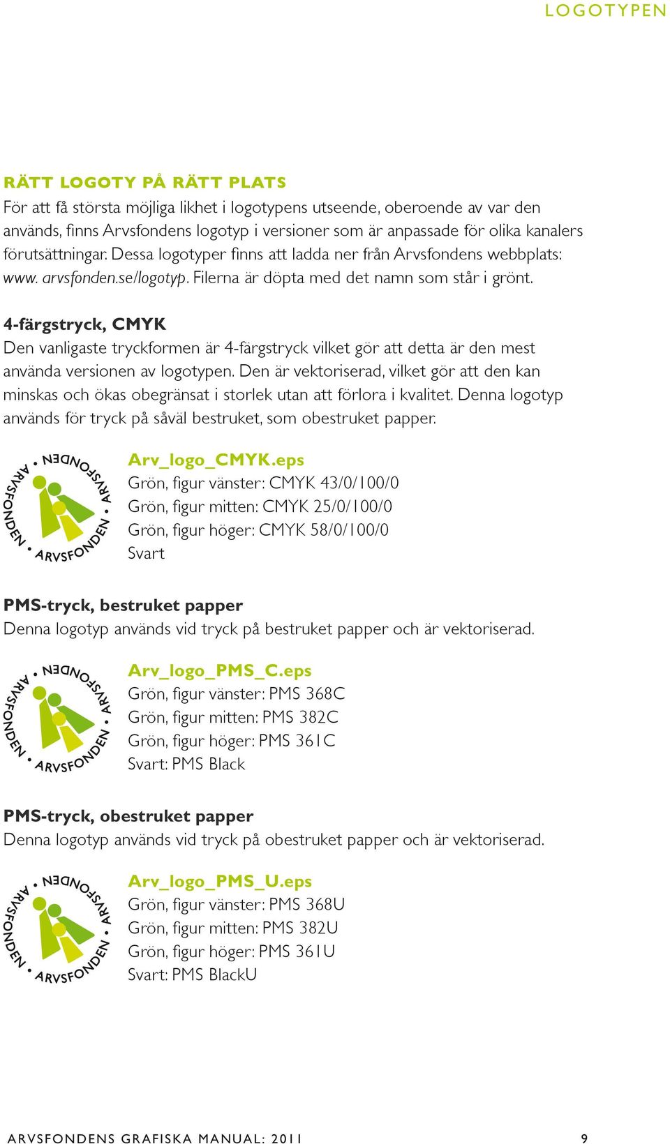 4-färgstryck, CMYK Den vanligaste tryckformen är 4-färgstryck vilket gör att detta är den mest använda versionen av logotypen.