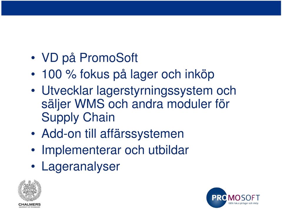 och andra moduler för Supply Chain Add-on till