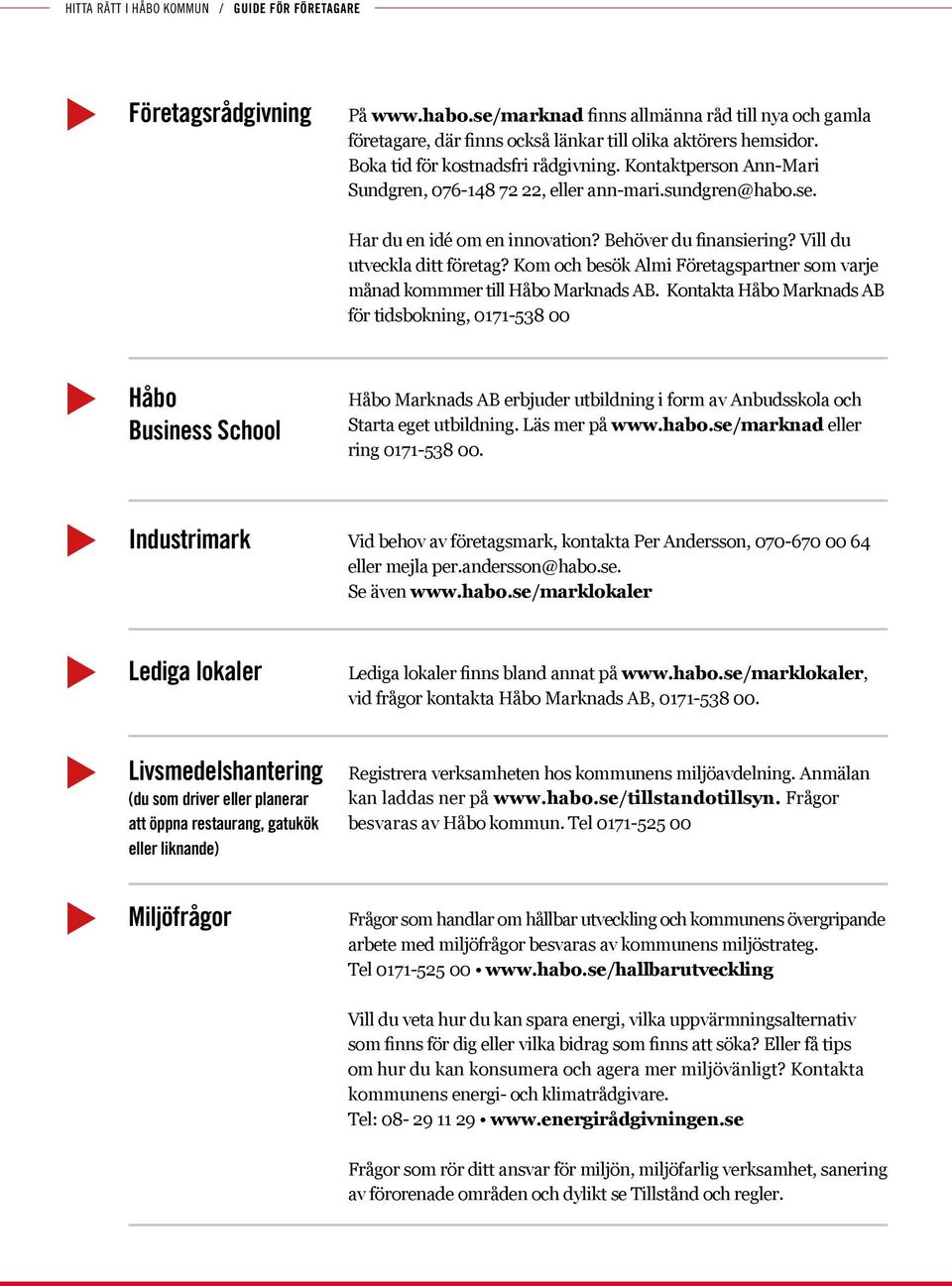 Kom och besök Almi Företagspartner som varje månad kommmer till Håbo Marknads AB.