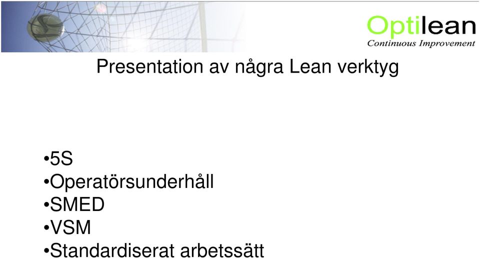 Operatörsunderhåll