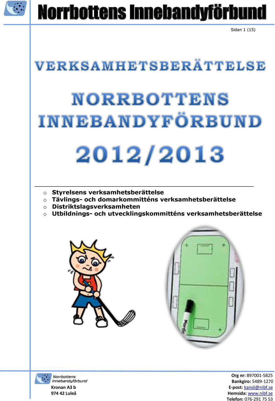 verksamhetsberättelse o