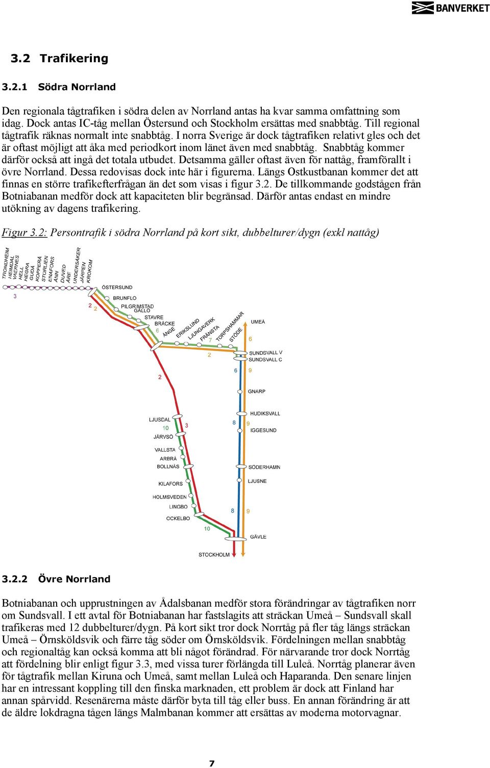 I norra Sverige är dock tågtrafiken relativt gles och det är oftast möjligt att åka med periodkort inom länet även med snabbtåg. Snabbtåg kommer därför också att ingå det totala utbudet.