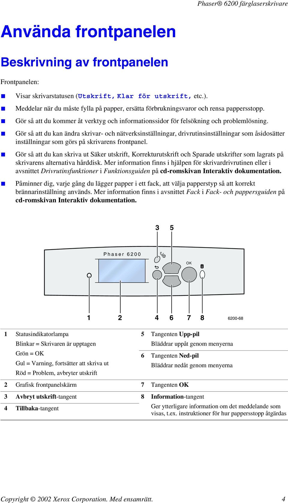 Gör så att du kan ändra skrivar- och nätverksinställningar, drivrutinsinställningar som åsidosätter inställningar som görs på skrivarens frontpanel.