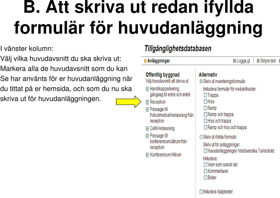 huvudavsnitt som du kan Se har använts för er huvudanläggning när du