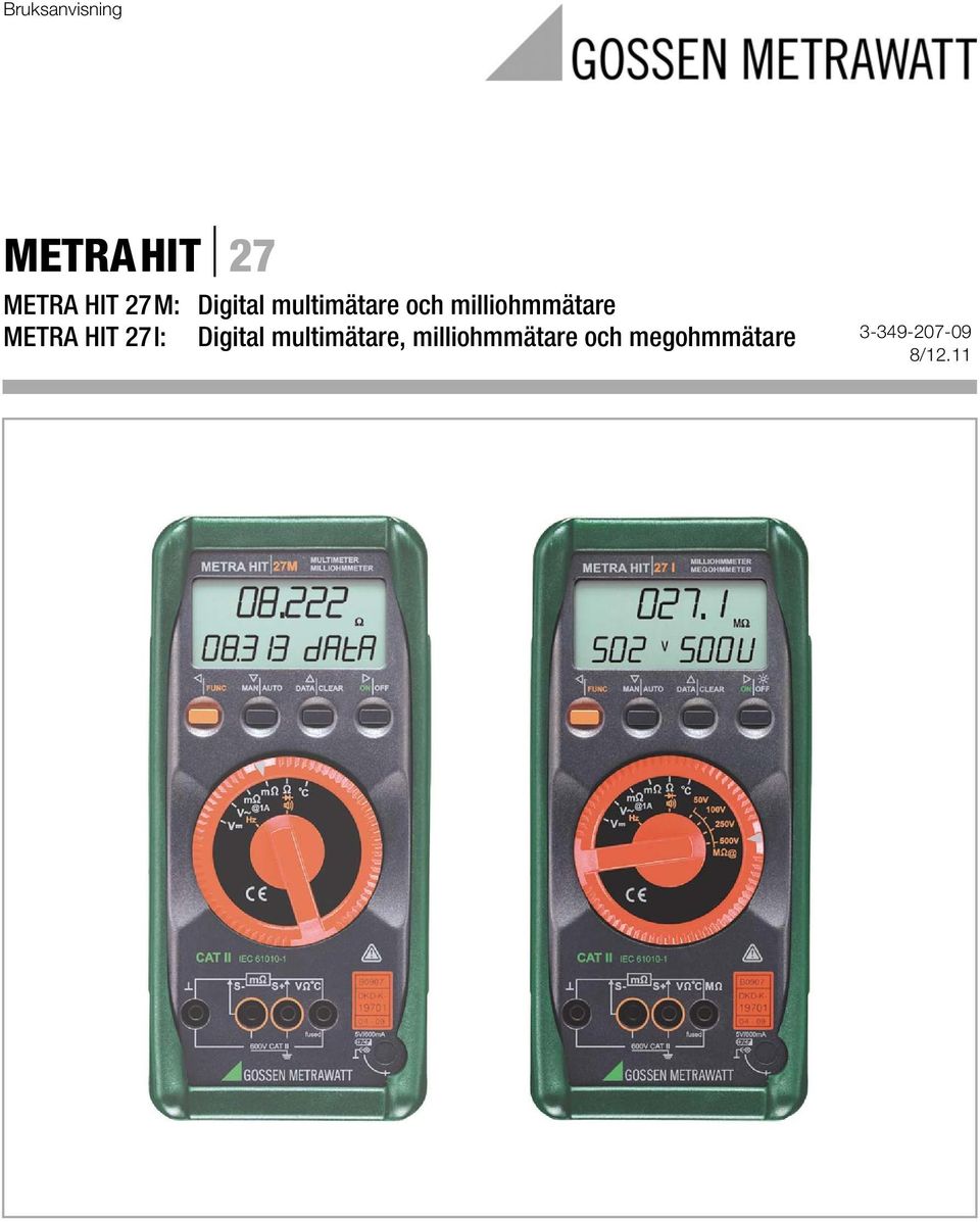 METRA HIT 27I: Digital multimätare,