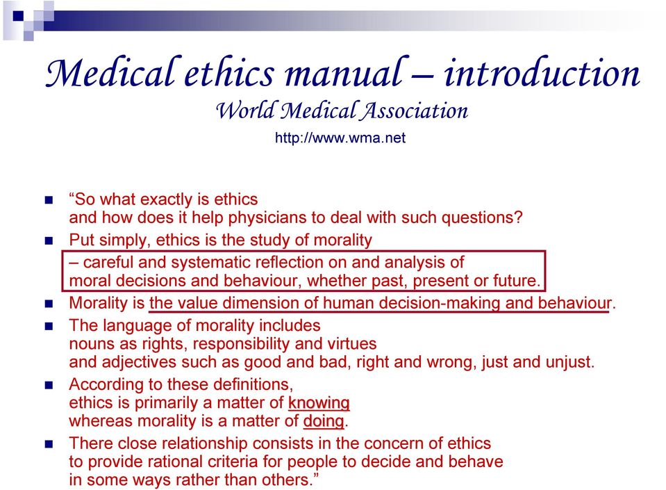 Morality is the value dimension of human decision-making and behaviour.
