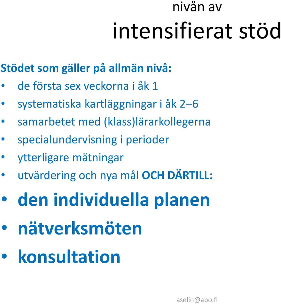 (klass)lärarkollegerna specialundervisning i perioder ytterligare mätningar