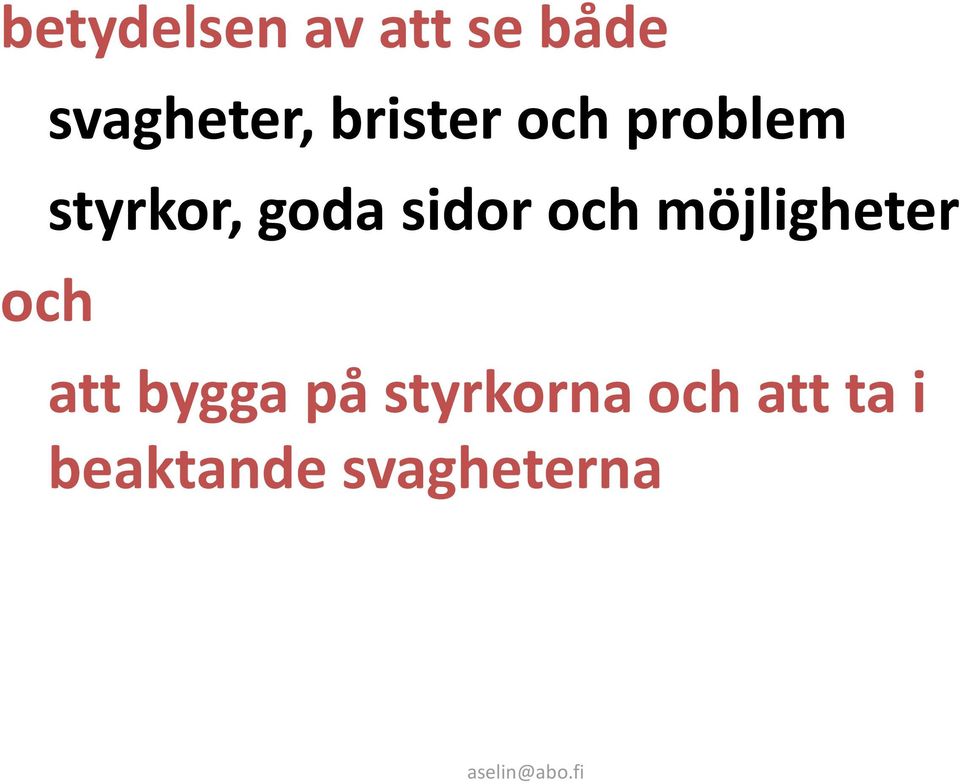 sidor och möjligheter och att bygga på