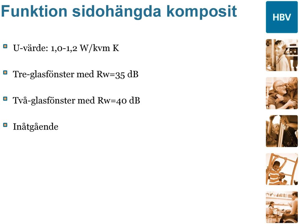 Tre-glasfönster med Rw=35 db