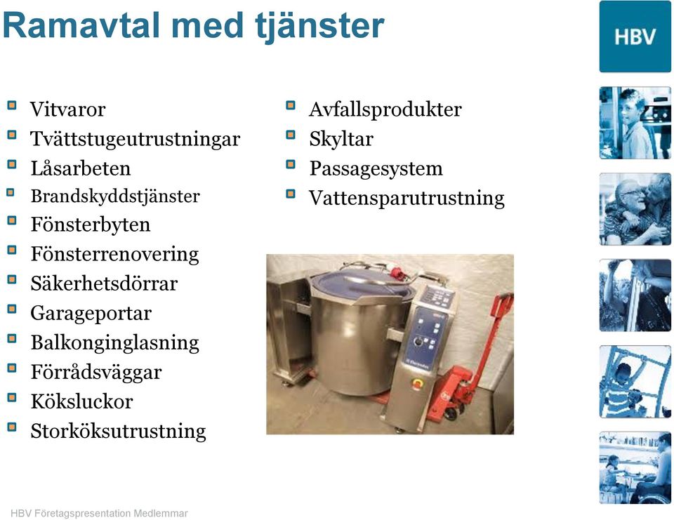 Garageportar Balkonginglasning Förrådsväggar Köksluckor Storköksutrustning
