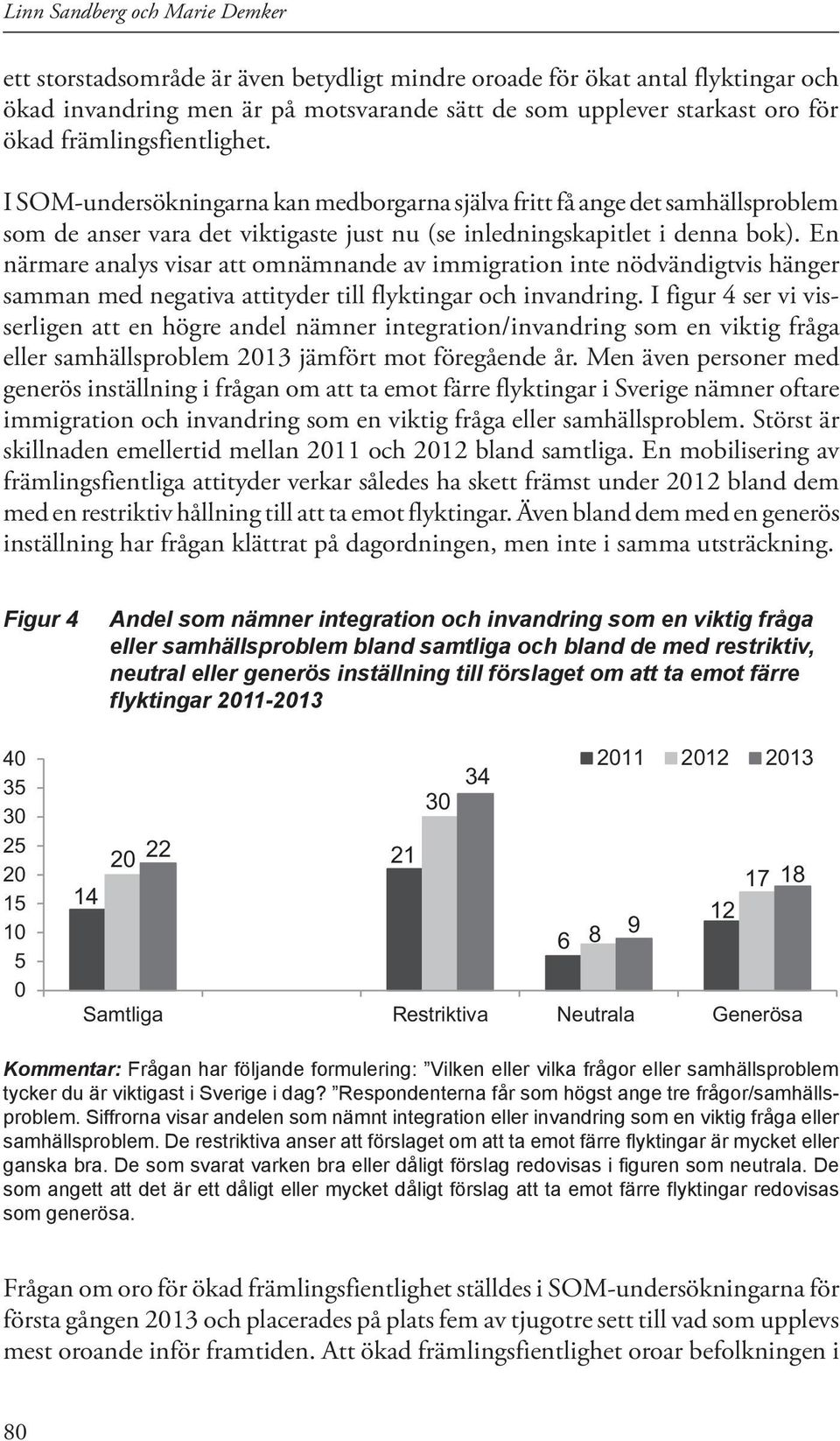 En närmare analys visar att omnämnande av immigration inte nödvändigtvis hänger samman med negativa attityder till flyktingar och invandring.