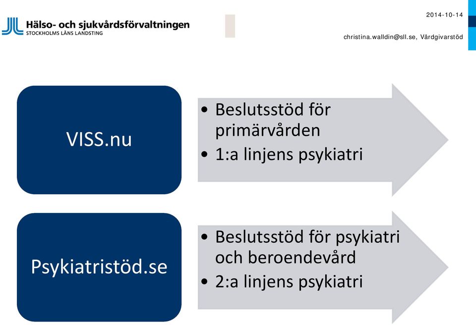 nu Beslutsstöd för primärvården 1:a linjens