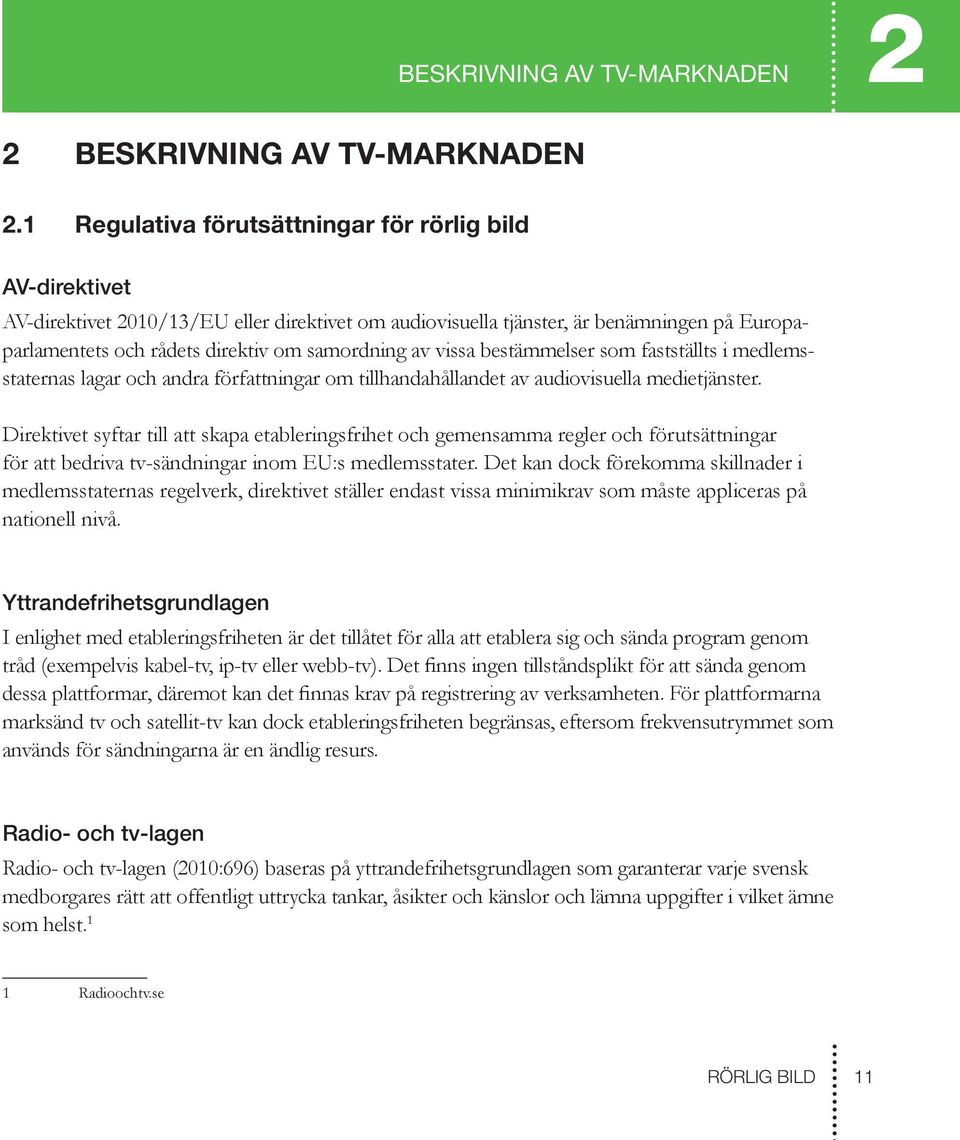 av vissa bestämmelser som fastställts i medlemsstaternas lagar och andra författningar om tillhandahållandet av audiovisuella medietjänster.