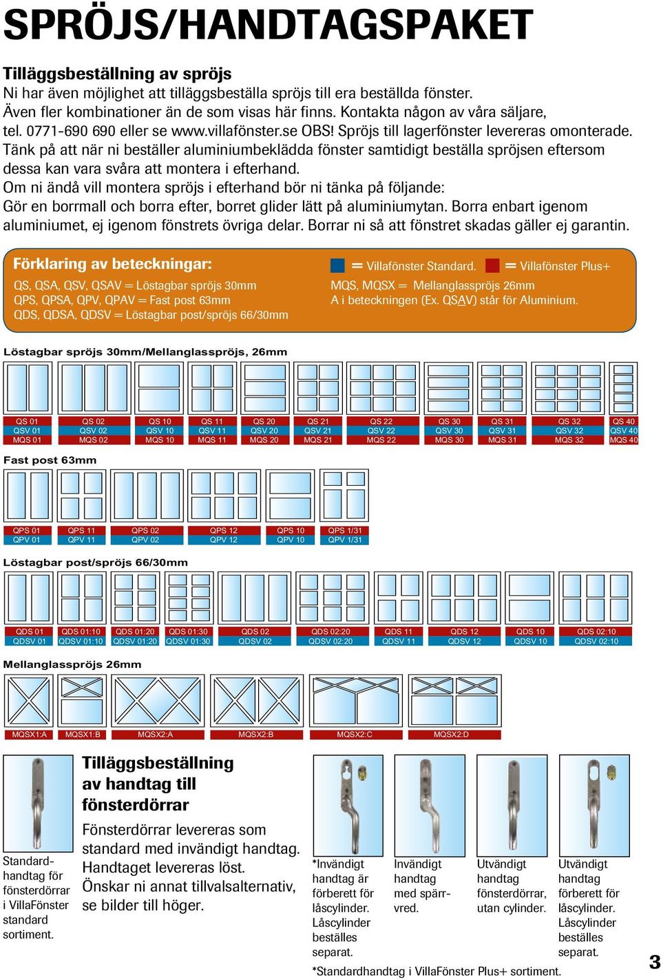 Tänk på att när ni beställer aluminiumbeklädda fönster samtidigt beställa spröjsen eftersom dessa kan vara svåra att montera i efterhand.