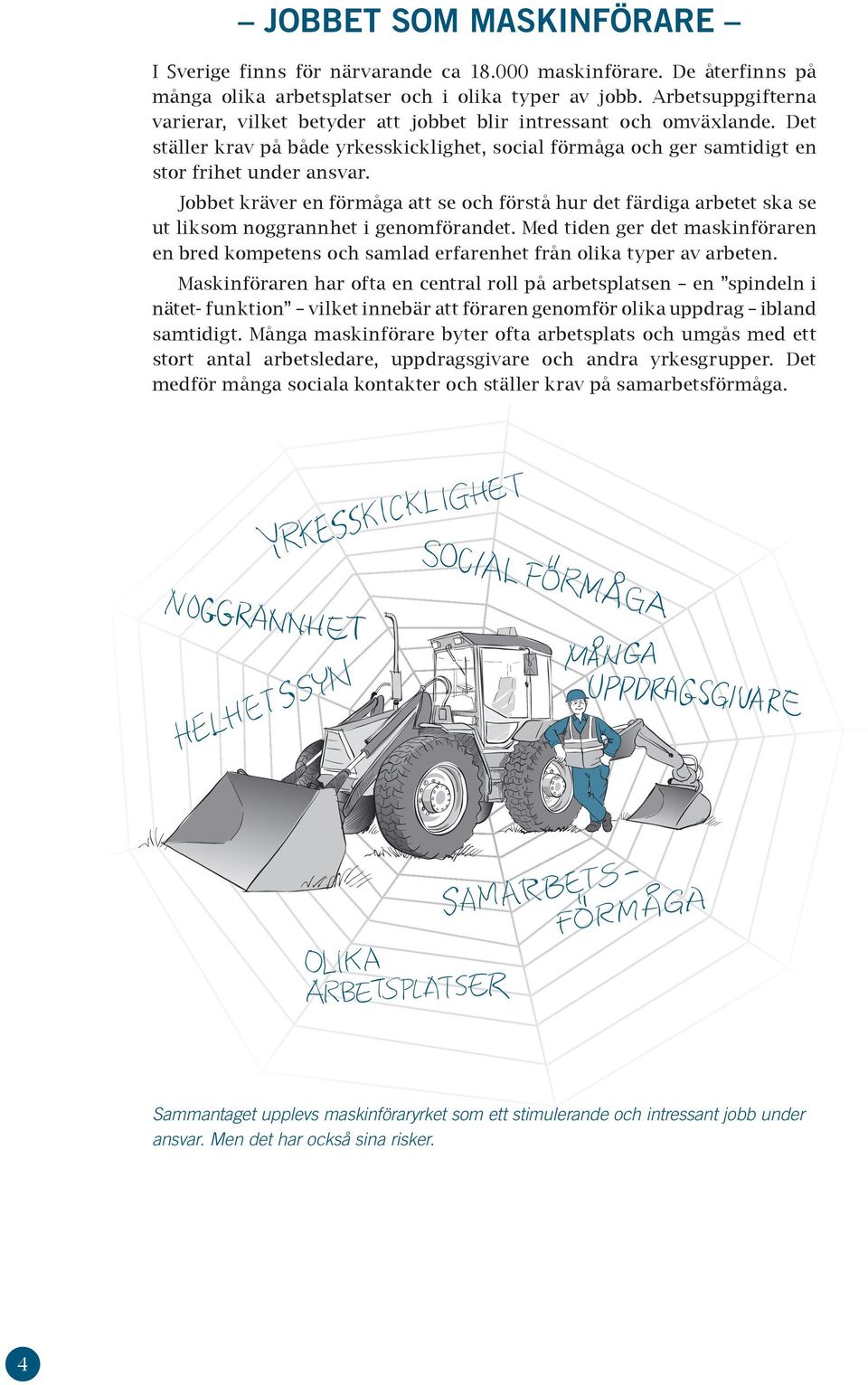 Jobbet kräver en förmåga att se och förstå hur det färdiga arbetet ska se ut liksom noggrannhet i genomförandet.