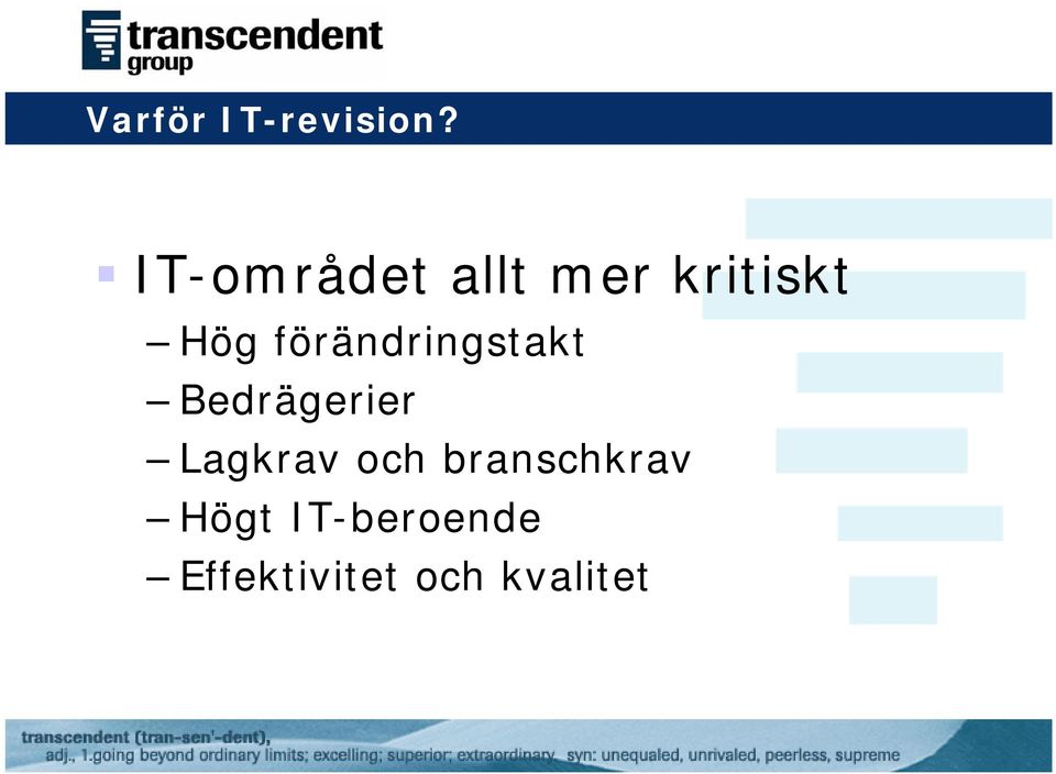 förändringstakt Bedrägerier Lagkrav