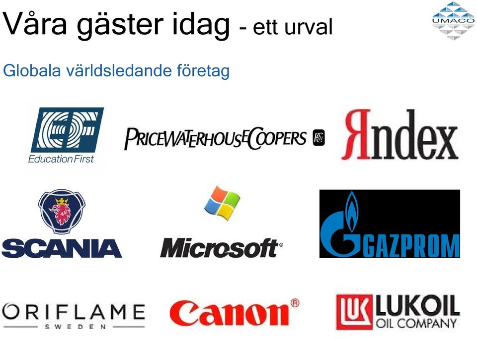 urval Globala