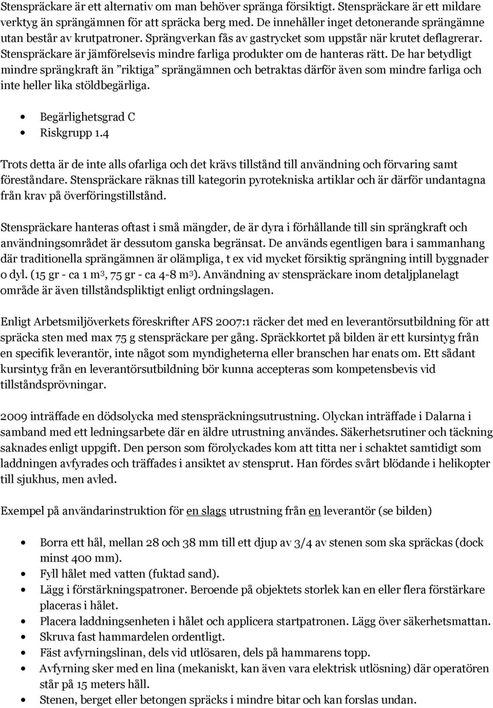 Explosiva föremål. Sprängkapslar - PDF Free Download