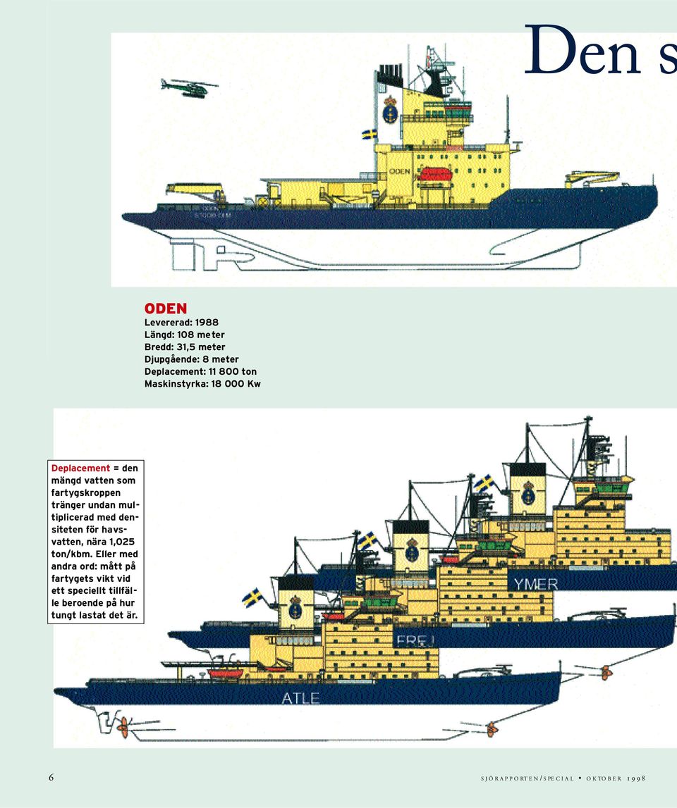 densiteten för havsvatten, nära 1,025 ton/kbm.