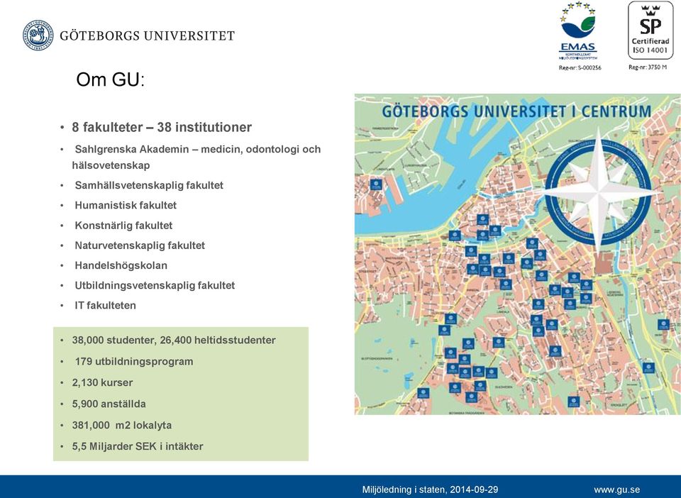 Handelshögskolan Utbildningsvetenskaplig fakultet IT fakulteten 38,000 studenter, 26,400