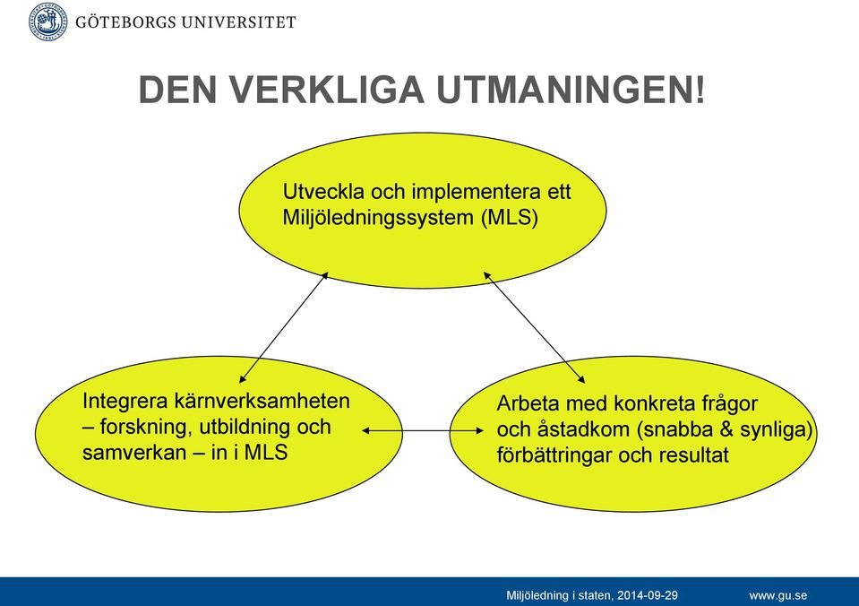 Integrera kärnverksamheten forskning, utbildning och