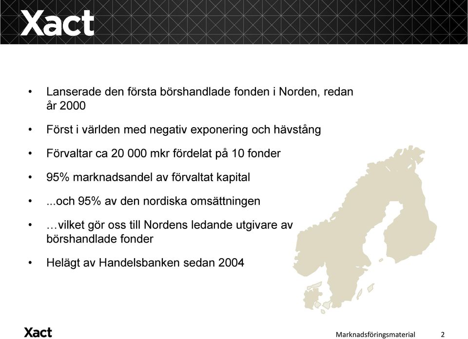 marknadsandel av förvaltat kapital.