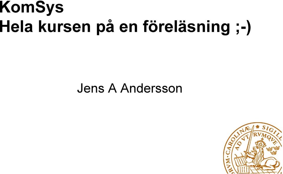 föreläsning