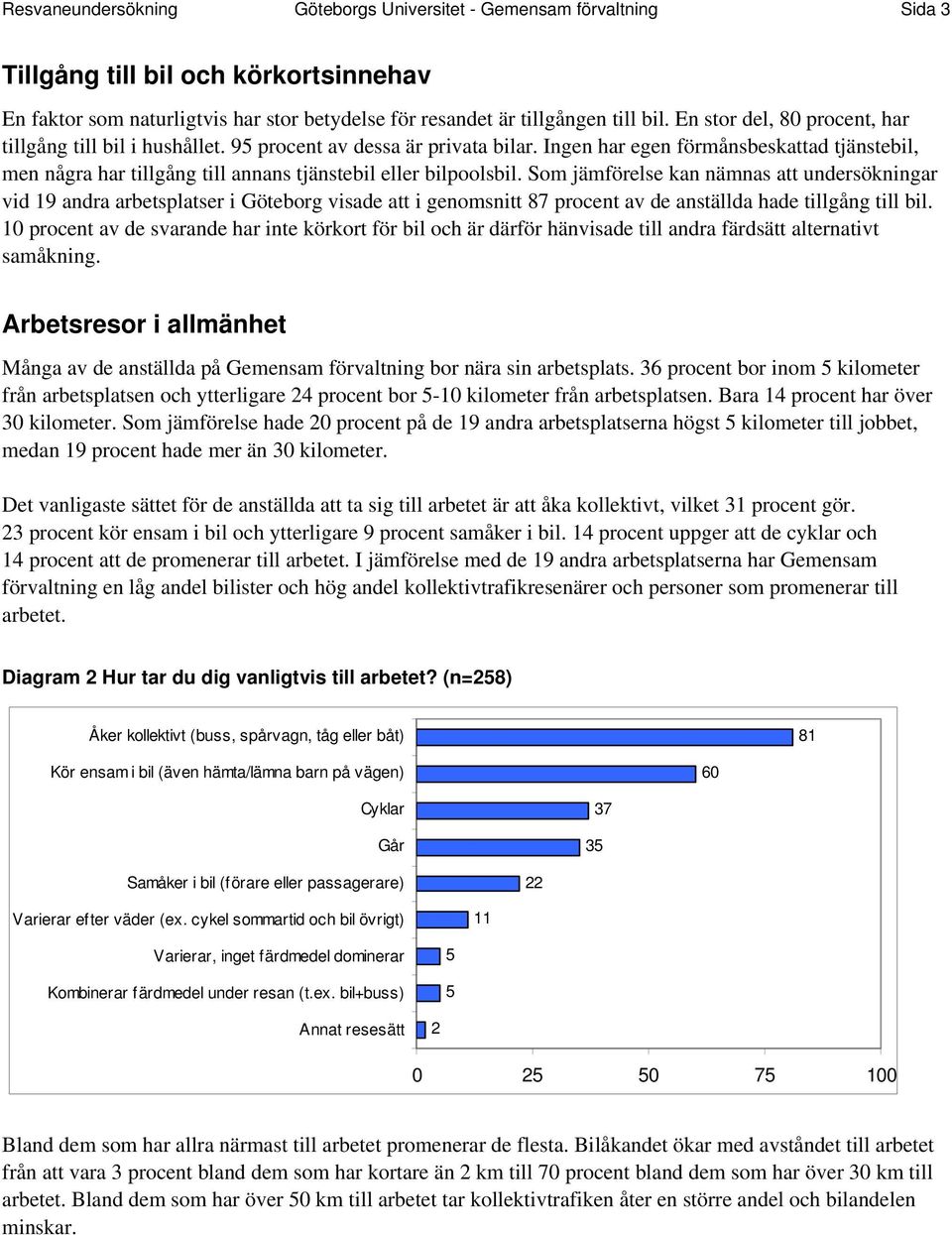 Ingen har egen förmånsbeskattad tjänstebil, men några har tillgång till annans tjänstebil eller bilpoolsbil.