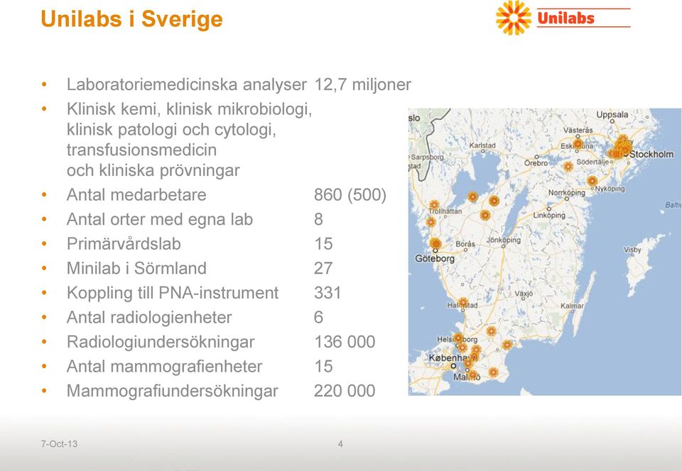 med egna lab 8 Primärvårdslab 15 Minilab i Sörmland 27 Koppling till PNA-instrument 331 Antal