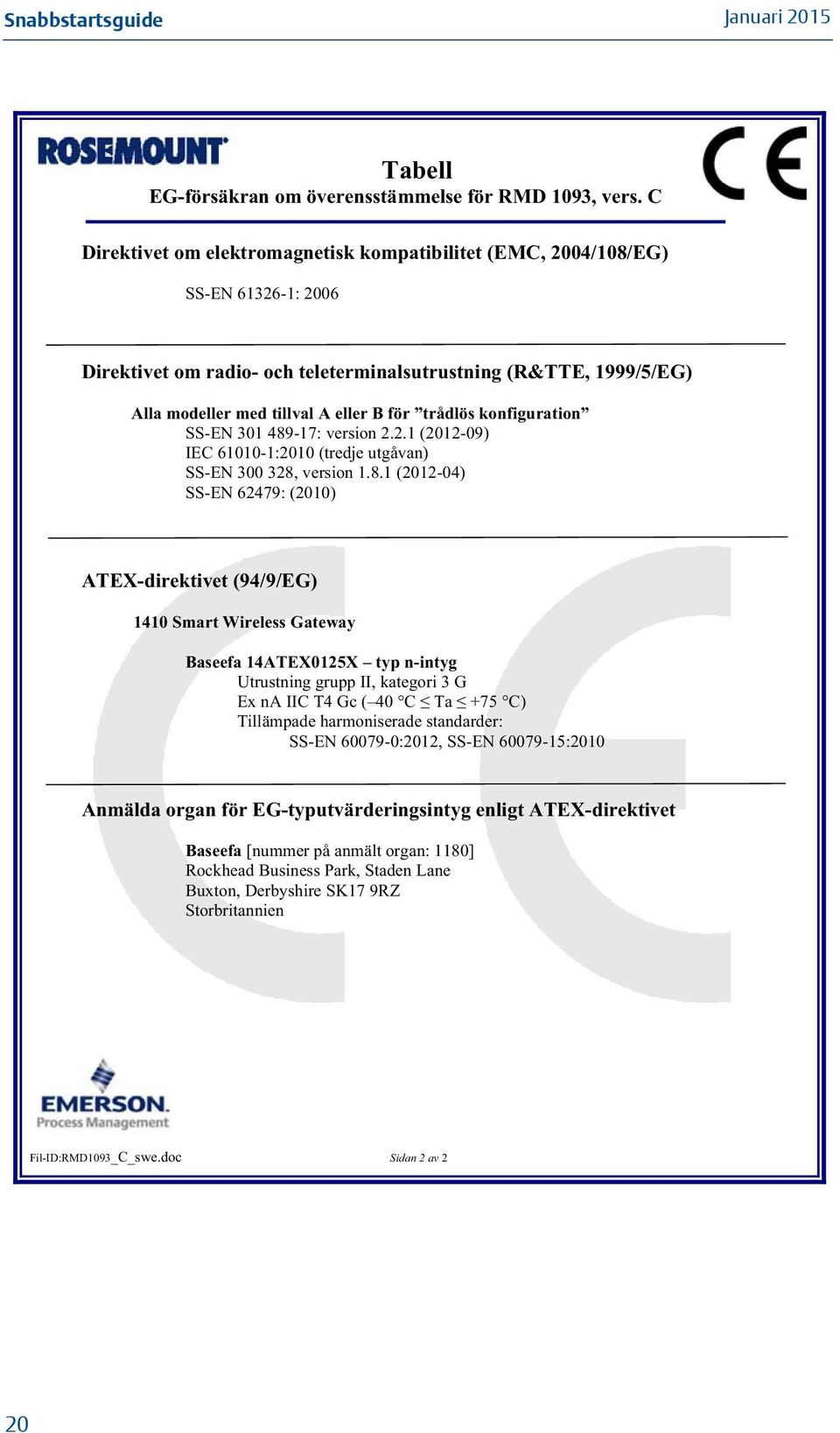 trådlös konfiguration SS-EN 301 489