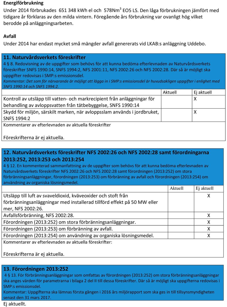 Naturvårdsverkets föreskrifter 4 8.