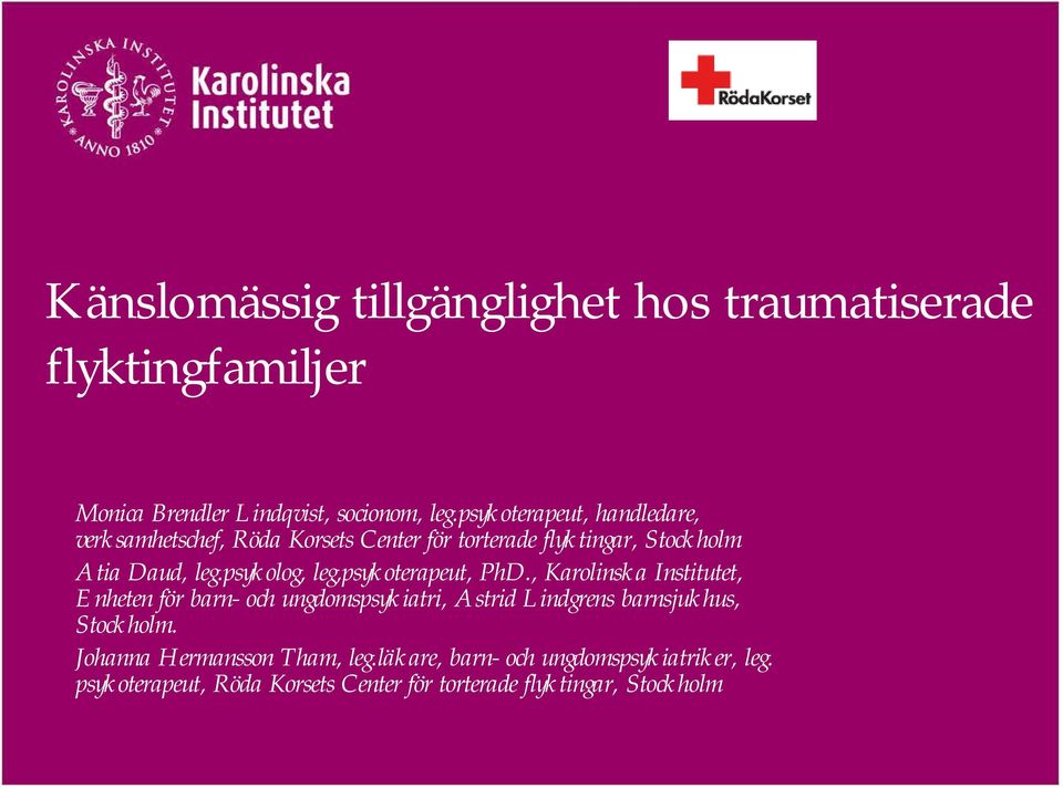 psykolog, leg,psykoterapeut, PhD.