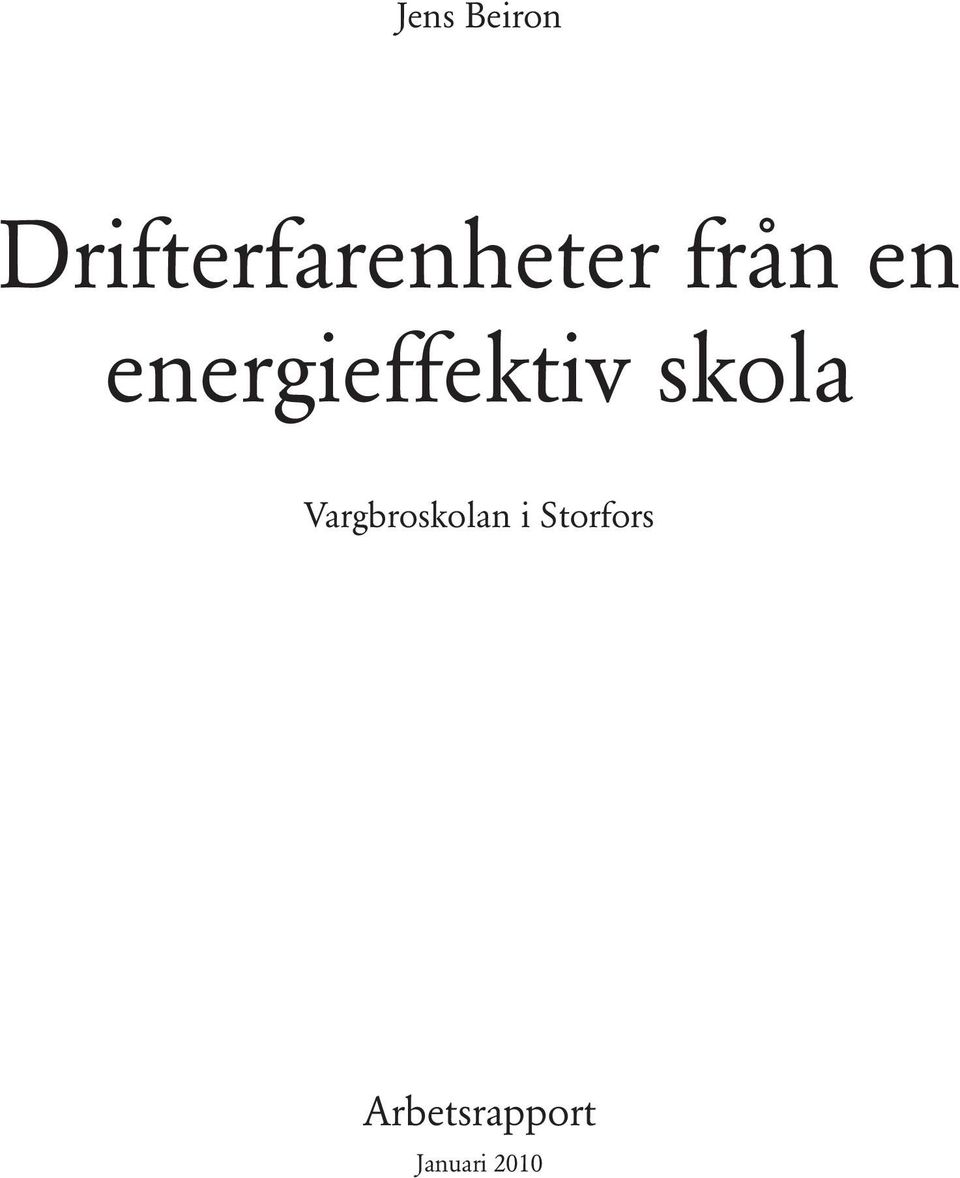 energieffektiv skola