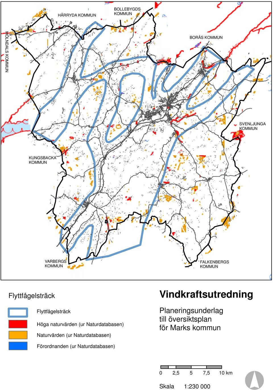 Naturvärden (ur Naturdatabasen) FALKENBERGS Vindkraftsutredning
