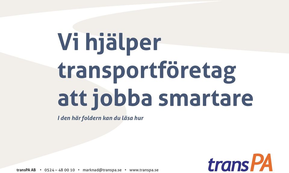 kan du läsa hur transpa AB 0524 48