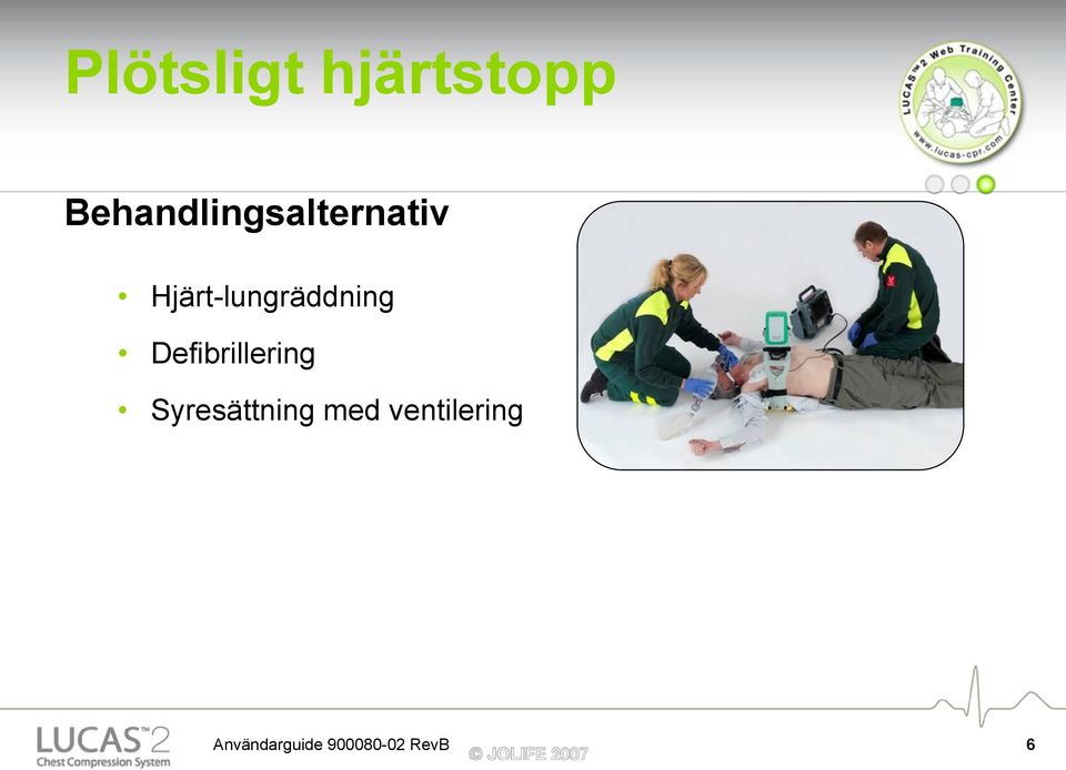 Hjärt-lungräddning Defibrillering