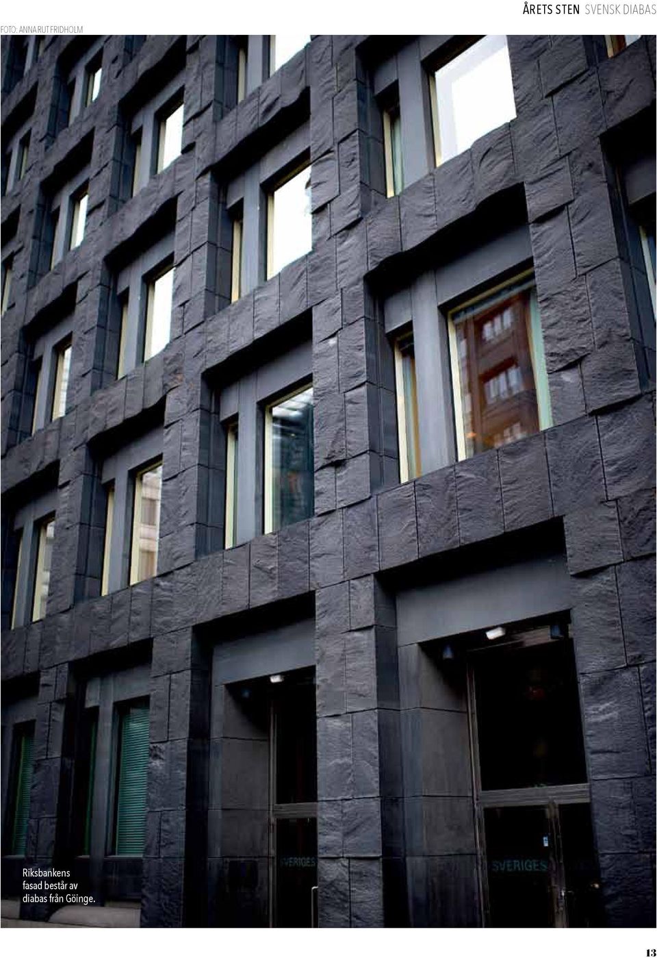 Riksbankens fasad består