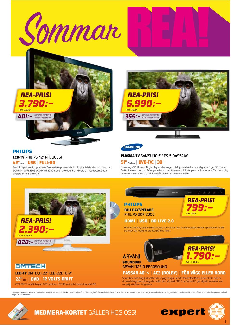 Den här 42PFL3606 LCD-TV:n i 3000-serien erbjuder Full HD-bilder med lättanvända digitala TV-anslutningar.