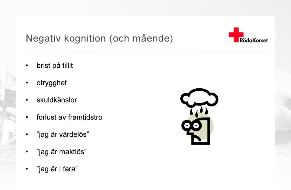 skuldkänslor förlust av