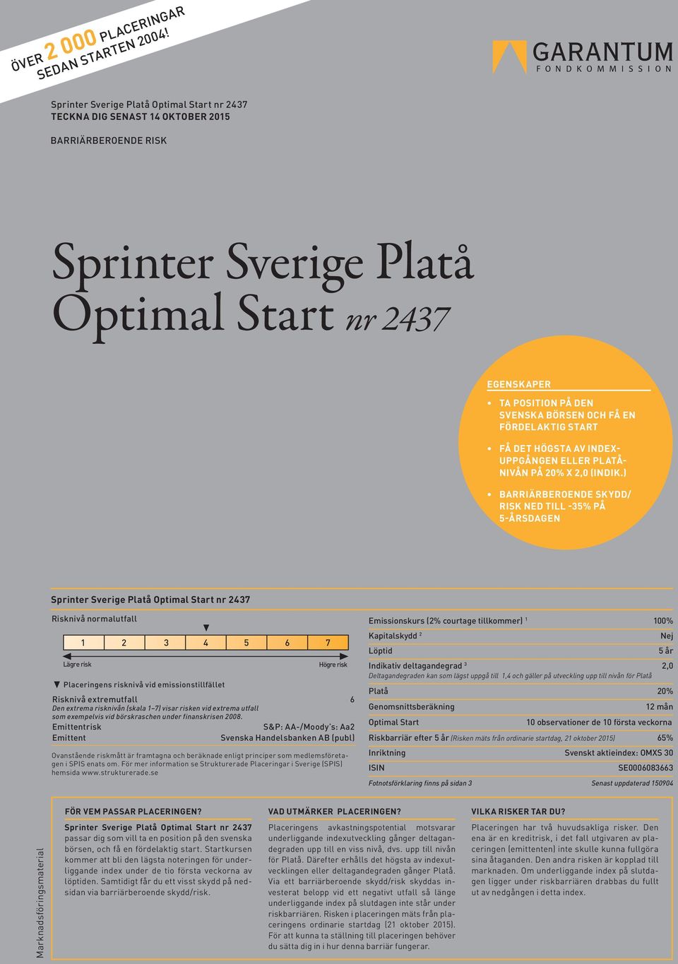 UPPGÅNGEN ELLER PLATÅ- NIVÅN PÅ X 2,0 (INDIK.